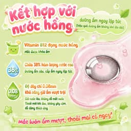 Kính áp tròng Horien lens 1 ngày - lens màu, Nâu Không Gian/Đen Ánh Trăng DIA 14.2mm, lens cận có độ (0-7) 10 chiếc 5