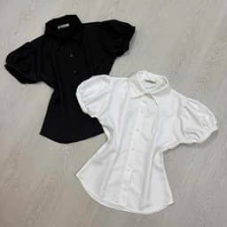 Áo Sơ Mi Tay Phồng Nữ Form Chiết Eo Cao Cấp -Vải Mango Dày Dặn Ít Nhắn Ananclothing 4