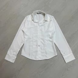 Áo Sơ Mi Cổ Nhọn Tay Dài Chiết Eo Tôn Dáng - Chất Liệu Mango Ít Nhăn Kiểu Dáng Công Sở Ananclothing 5