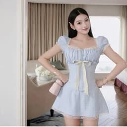 [Có Bigsize S-XXXXL] Áo Corset Tay Phồng Phối Nơ Ngực “Xô Thêu Hoa” Tiểu Thư Hàn Quốc Ananclothing 4