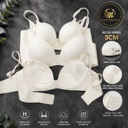 Combo 3 áo lót su, áo lót trắng, áo su mặc áo dài, áo lót không gọng nâng 3cm đẹp có nhiều màu 1