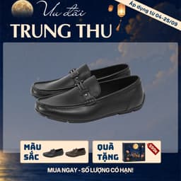 [4-25/9 TẶNG QUÀ TRUNG THU 599K] Giày Lười Nam LECOS LG54 Da Bò Thật Phom Ôm Gọn Lịch Sự đi Làm 1