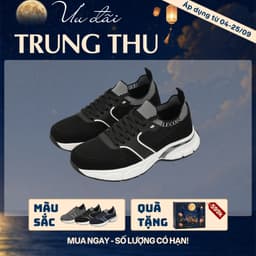 [4-25/9 TẶNG QUÀ TRUNG THU 599K] Giày Sneaker Nam LECOS LG56 Da Thật Đế Cao 47 Cm Êm Chân Dạo Phố 1
