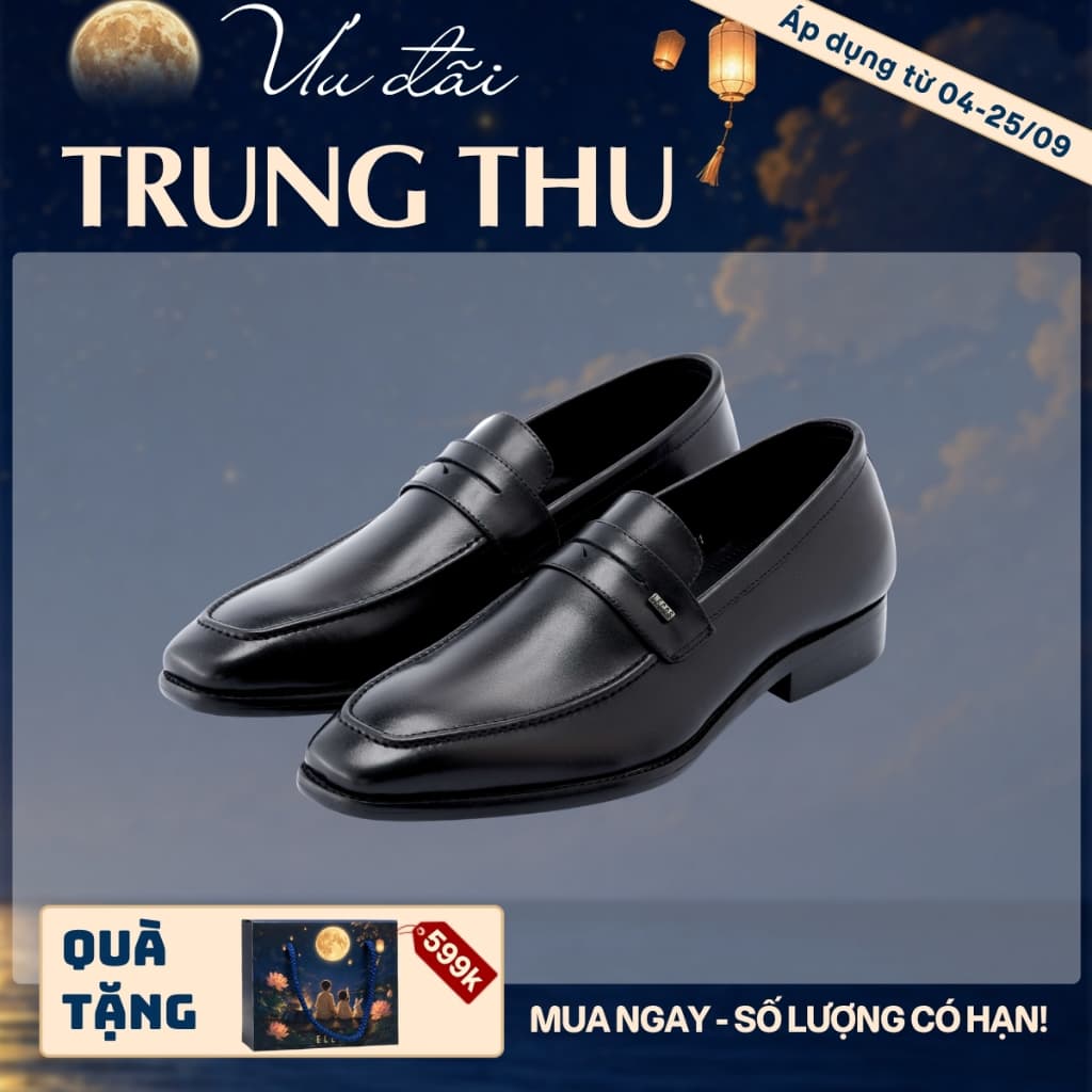 [4-25/9 TẶNG QUÀ TRUNG THU 599K] Giày Tây Nam LECOS LG8 Da Thật May Thủ Công Phối Vest Lịch Lãm