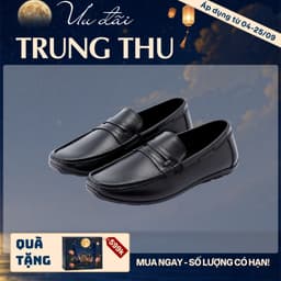 [4-25/9 TẶNG QUÀ TRUNG THU 599K] Giày Lười Nam LECOS LG13 Da Bò Thật Phong Cách Quý Ông Thanh Lịch 1