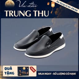 [4-25/9 TẶNG QUÀ TRUNG THU 599K] Giày Moccasin Nam LECOS LG15 Da Thật Mềm Mại Ôm Chân Êm Ái 1