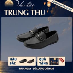 [4-25/9 TẶNG QUÀ TRUNG THU 599K] Giày Moccasin Nam LECOS LG16 Da Bò Thật Lót Thoáng Khí Khử Mùi Tốt 1