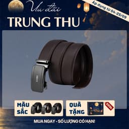 [4-25/9 TẶNG QUÀ TRUNG THU 599K] Thắt Lưng Nam LECOS LD14 Da Thật Bền Bỉ Tăng Nét Nam Tính Chỉn Chu 1
