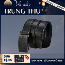 [4-25/9 TẶNG QUÀ TRUNG THU 599K] Mặt Thắt Lưng Nam Rời LECOS LD15 Thắt Lưng Nam Da Bò Thật Da Bò Thật Tự Động Chống Gỉ 1