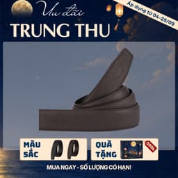[4-25/9 TẶNG QUÀ TRUNG THU 599K] Thắt Lưng Nam LECOS LDB4 Dây Da Thật Dập Vân Tinh Tế Lắp Khóa Tự Động Bản 3.5cm 1