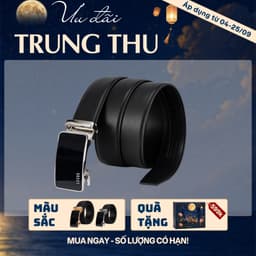[4-25/9 TẶNG QUÀ TRUNG THU 599K] Thắt lưng da nam công sở LECOS LD3 da bò thật phong cách quý ông phối quần âu 1