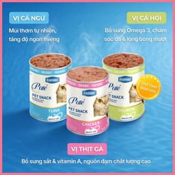 Pate lon dạng mousse FAENBEI 375g, thức ăn ướt cho mèo giàu đạm, bổ sung omega 3 từ cá hồi 4