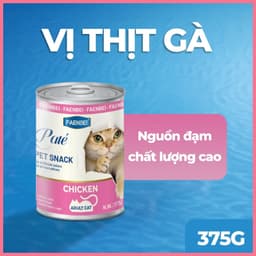 Pate lon dạng mousse FAENBEI 375g, thức ăn ướt cho mèo giàu đạm, bổ sung omega 3 từ cá hồi 9