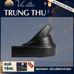 [4-25/9 TẶNG QUÀ TRUNG THU 599K] Dây Lưng Da Bò Không Đầu LECOS LDB18 Da Bò Thật Nguyên Tấm Bản 3.5cm Bền Đẹp 1