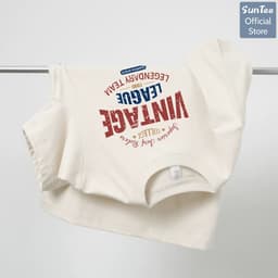 Áo thun nữ form vừa SUNTEE STFV266 phong cách basic in hình 166 vải cotton 250GSM cao cấp thoáng mát 2