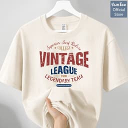 Áo thun nữ form vừa SUNTEE STFV266 phong cách basic in hình 166 vải cotton 250GSM cao cấp thoáng mát 1