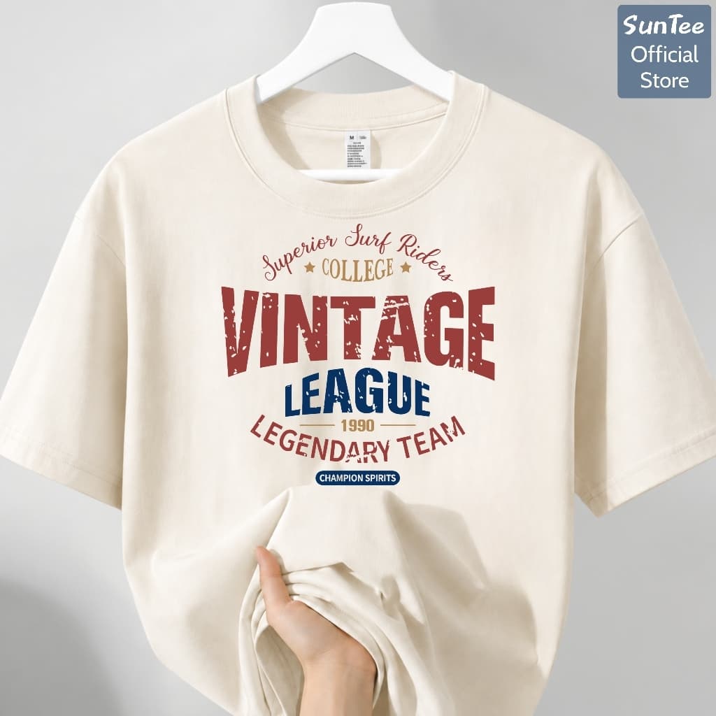 Áo thun nữ form vừa SUNTEE STFV266 phong cách basic in hình 166 vải cotton 250GSM cao cấp thoáng mát