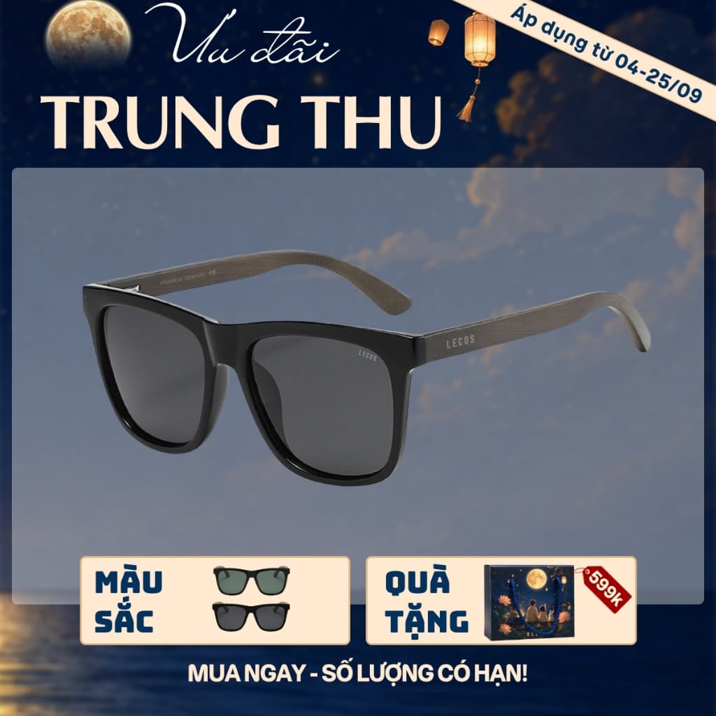 [4-25/9 TẶNG QUÀ TRUNG THU 599K] Kính Mắt Tròn Retro LECOS LK26 Gọng Tr90 Siêu Nhẹ đi Làm Gặp Đối Tác