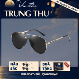 [4-25/9 TẶNG QUÀ TRUNG THU 599K] Kính Mắt Tròn Retro LECOS LK55 Gọng Đồng Bền Chắc Lái Xe Dạo Phố 1