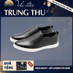 [4-25/9 TẶNG QUÀ TRUNG THU 599K] Giày Lười Nam LECOS LG24 Giày Lười Slip On Nam Da Bò Thật Đế Cao 25 Cm Phối Quần Tây 1
