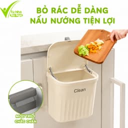 Thùng Rác Nhà Bếp Treo Cánh Tủ Bếp 12L Ngăn Mùi Dễ Tháo Lắp Chống Mùi Hôi GD352 4