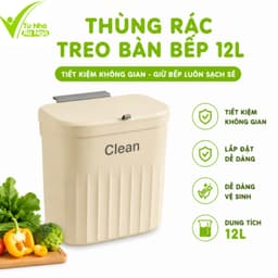 Thùng Rác Nhà Bếp Treo Cánh Tủ Bếp 12L Ngăn Mùi Dễ Tháo Lắp Chống Mùi Hôi GD352 2