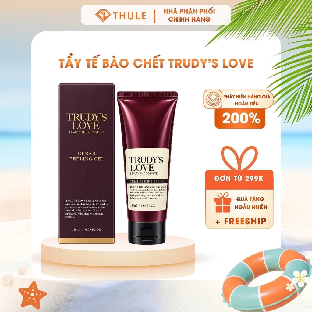 TRUDY’S LOVE Tẩy Tế Bào Chết 180ml Cho Da Mặt Hỗ Trợ Làm Sạch Dầu Thừa, Da Mềm Mịn Đều Màu