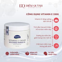 Kem dưỡng da mềm mịn REDWIN Vitamin E Cream 300g-330g Úc 6
