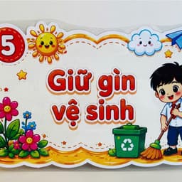 Nội Quy Lớp Học Mẫu 2 – Bảng Nội Quy Trang Trí Lớp Học Mầm Non Tiểu Học, Decor Góc Học Tập 3