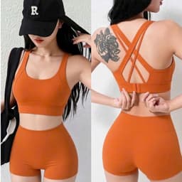 Bộ tập Gym, Yoga, Erobic cho nữ chất LuLu hàng Quảng Châu cao cấp BT900 5