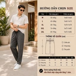 Combo 3 Món Set Bộ Đũi Cổ V + Quần Dài Cạp Chun MKCLEVER Thoáng Mát, Mặc Đi Chơi Đi Làm 9