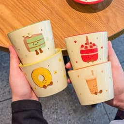 Ly/Cốc Sứ (Trụ) 3D Trái Cây, Bánh Ngọt Dễ Thương 1