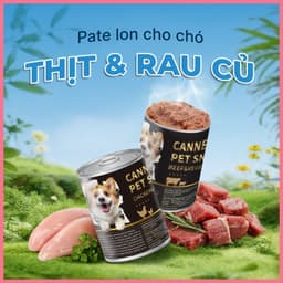 [2 Vị] Pate lon cho chó làm từ thịt và rau củ FAENBEI 375g 2