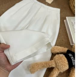 (Dmina) Quần tây Nữ TK Dáng Baggy 2 Túi Xếp Ly Thoải Mái Thoáng Mát Đơn Giản Tôn Dáng Thon Gọn 3