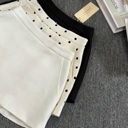 (Dmina) Chân váy ngắn dáng A chân váy nữ basic thanh lịch có quần bảo hộ dễ phối đồ Basic Skirt 4