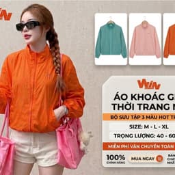 Áo Gió Thể Thao K259 Vải Dù Cao Cấp - Áo Khoác Tập Gym, Thể Dục Đa Năng Chống Thấm Nước Dáng Khỏe Khoắn 1