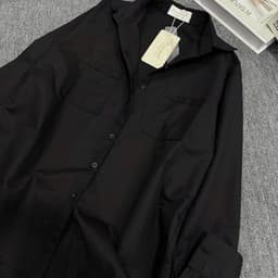 (Dmina) Áo Sơ Mi Nữ Oversize Shirt , áo sơmi form rộng basic dễ mặc dễ phối đồ chất vải nhập mát 5