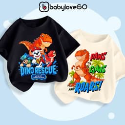 Áo thun cho bé trai BabyloveGO 2026 áo phông cho bé BabyloveGO in hoạt hình hottrend đáng yêu độc đáo 1
