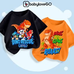 Áo thun cho bé trai BabyloveGO 2026 áo phông cho bé BabyloveGO in hoạt hình hottrend đáng yêu độc đáo 5