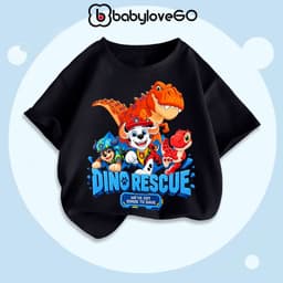 Áo thun cho bé trai BabyloveGO 2026 áo phông cho bé BabyloveGO in hoạt hình hottrend đáng yêu độc đáo 9