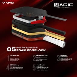 Vợt Pickleball KIVIX MAGIC Carbon T700 Giúp Tăng Độ Ổn Định, Khả Năng Kiểm Soát Và Độ Xoáy 7