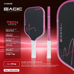 Vợt Pickleball KIVIX MAGIC Carbon T700 Giúp Tăng Độ Ổn Định, Khả Năng Kiểm Soát Và Độ Xoáy 2