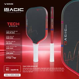 Vợt Pickleball KIVIX MAGIC Carbon T700 Giúp Tăng Độ Ổn Định, Khả Năng Kiểm Soát Và Độ Xoáy 4