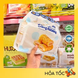 Bánh Mì Cuộn Trứng Vị Socola/Khoai Môn/Chà Bông Heshan 360g - Thích Ăn Vặt 3