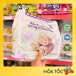 Bánh Mì Cuộn Trứng Vị Socola/Khoai Môn/Chà Bông Heshan 360g - Thích Ăn Vặt 5