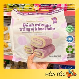 Bánh Mì Cuộn Trứng Vị Socola/Khoai Môn/Chà Bông Heshan 360g - Thích Ăn Vặt 6