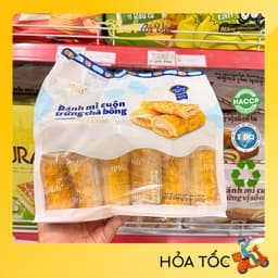 Bánh Mì Cuộn Trứng Vị Socola/Khoai Môn/Chà Bông Heshan 360g - Thích Ăn Vặt 2