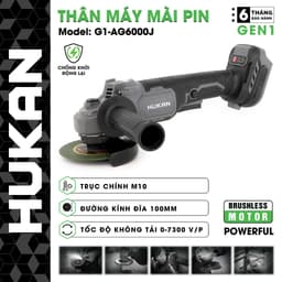 Máy Cắt Mài Dùng Pin HUKAN G1-AG6000J, 3 Tốc Độ - Chống Sốc Đá - Động Cơ Không Chổi Than 1