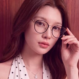 Gọng kính cận thời trang nữ ANDU EYEWEAR dáng mắt mèo chống tia UV chất liệu kim loại - 22007 3