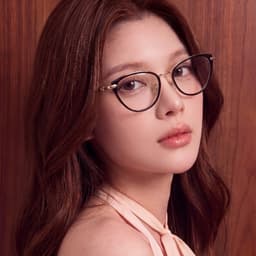 Gọng kính cận thời trang nữ ANDU EYEWEAR dáng mắt mèo chống tia UV chất liệu kim loại cao cấp 1022 3